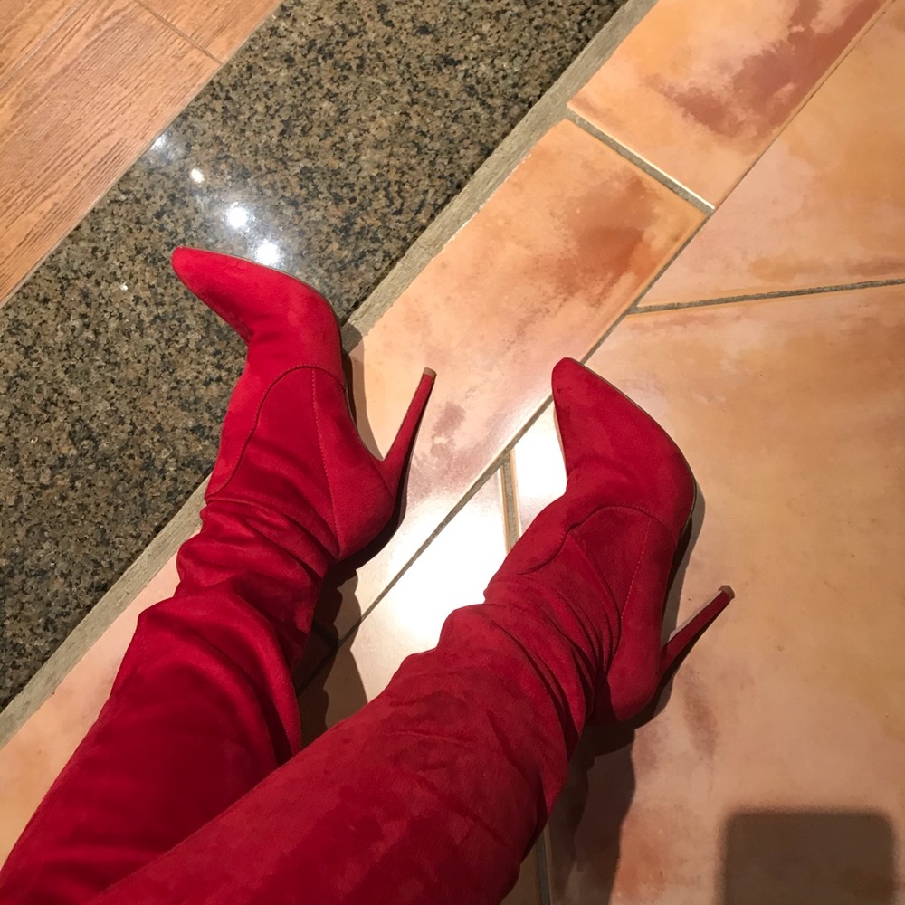 OTK boots Deep Red size 9